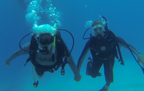 SCUBA diving with my Dad